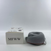 Load image into Gallery viewer, MFWW U-shaped pillows,Neck Pillow Airplane for Sleeping | Memory Foam Travel Pillow for Airplanes | Compact 360 Support | Washable Cover | Airplane Travel Essentials | Travel Neck Pillow
