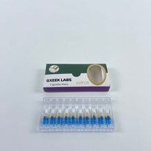 Load image into Gallery viewer, GXEEK LABS Cigarette filters 10 PCS Glass Reusable TlPS for Rolls Papers , with Cleaning Brush
