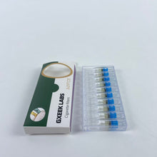 Load image into Gallery viewer, GXEEK LABS Cigarette filters 10 PCS Glass Reusable TlPS for Rolls Papers , with Cleaning Brush
