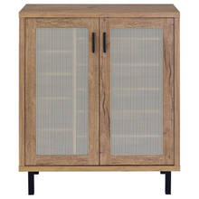 Load image into Gallery viewer, ZWYO HOSIMU Natural Oak 2-door Storage Accent Cabinets
