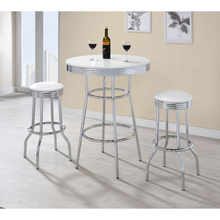 Load image into Gallery viewer, ZWYO HOSIMU 3-piece Round 1950s Bistro Pub Bar Table Set
