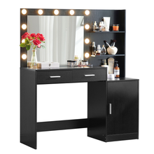 Load image into Gallery viewer, ZWYO HOSIMU Vanity Desk with Mirror and Lights
