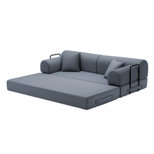 Load image into Gallery viewer, ZWYO HOSIMU Convertible Sleeper Sofa Bed with Cylindrical Pillow
