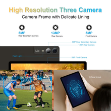 Load image into Gallery viewer, 11 inch Tablet with Keyboard Android 14 2000*1200 2K Display Tablets PC, T616 Octa-Core 2.0GHz, 18GB RAM 128GB ROM 1TB Expandable, 5M+5M+13MP AI Camera, 9000mAh Battery, With Case, Pen
