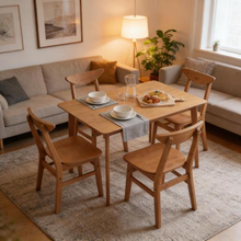 Load image into Gallery viewer, ZWYO HOSIMU 5-Piece Wooden Dining Room Set
