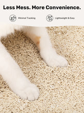 Load image into Gallery viewer, PURPURLAND Tofu Cat Litter, 17.6lb Fast Clumping &amp; Odor Control, White Tea Scent, Natural Bean Dregs &amp; Cassava Starch, Dust-Free, Flushable, Low Tracking, Ultra Absorbent, Lightweight, 4.4lb x 4 Bags
