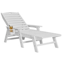 Load image into Gallery viewer, ZWYO HOSIMU Outdoor Chaise Lounge Chair 6 Position Adjustable Reclining Bench Lounger
