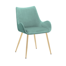 Load image into Gallery viewer, ZWYO HOSIMU Dining Room Chair with Gold Legs - Set of 2
