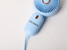 Load image into Gallery viewer, luketure Handheld Fan, Mini Pocket Fan, USB-C Rechargeable Personal Fan, 3 Speed Adjustable, Portable Travel Fan with Lanyard

