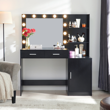 Load image into Gallery viewer, ZWYO HOSIMU Vanity Desk with Mirror and Lights
