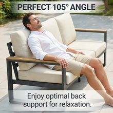 Load image into Gallery viewer, ZWYO HOSIMU All-Weather 4-Piece Ultra Aluminum Patio Furniture Set
