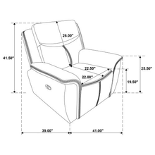 Load image into Gallery viewer, ZWYO HOSIMU Upholstered Padded Arm Recliner Chair
