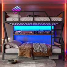 Load image into Gallery viewer, ZWYO HOSIMU Full over Full Bunk Bed
